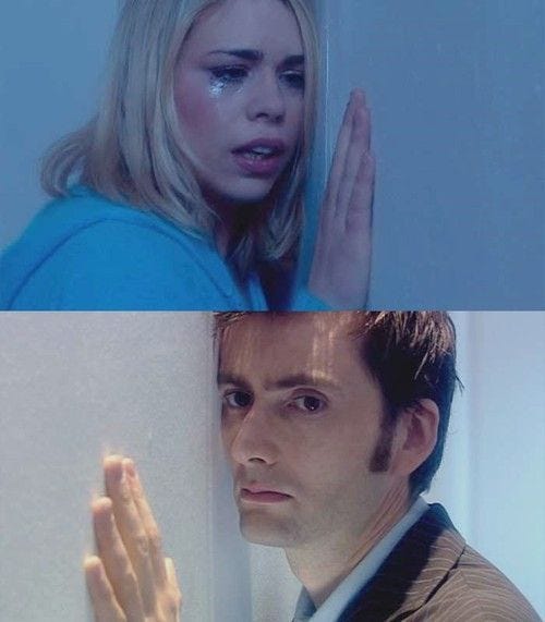 This may contain: two different pictures of people in the same room, one with his hand on his face