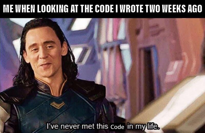 Who wrote this piece of garbage? Oh wait it's me : r/ProgrammerHumor