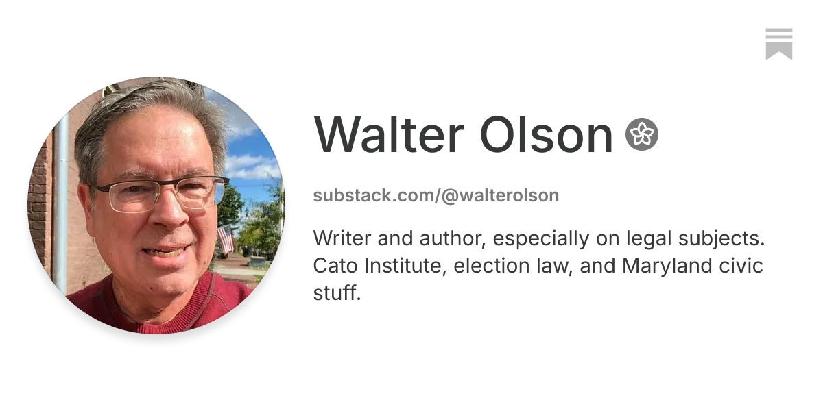 Walter Olson | Substack