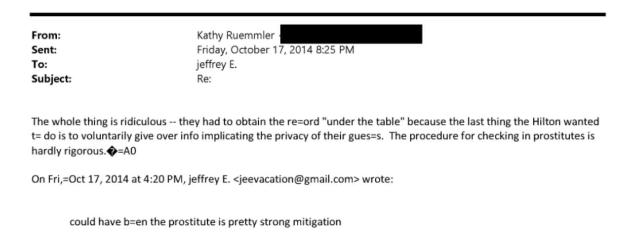 Ruemmler Oct. 17, 2014 email to Epstein.