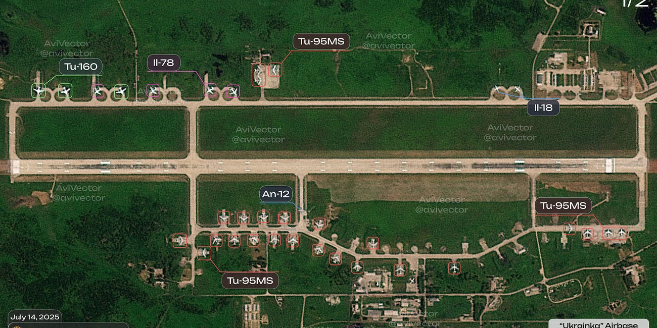 91% of Russia's Bear Bombers Are Parked Wing-to-Wing at 1 Base