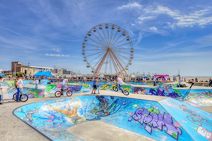 The Le Havre beach area and activities
