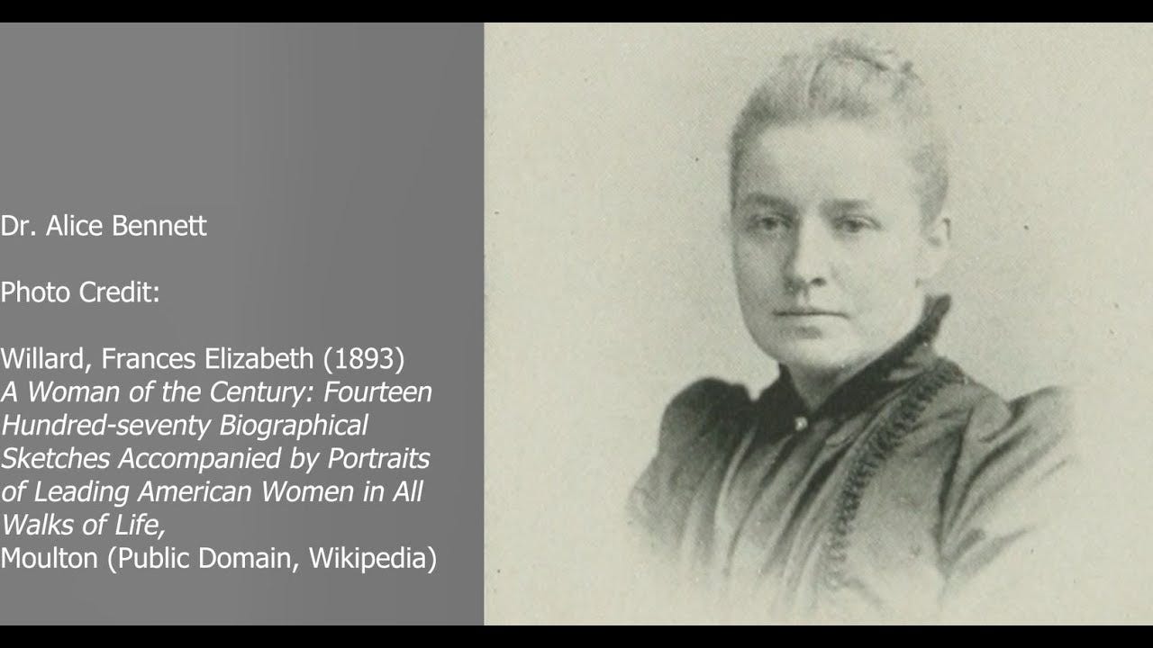 The First Female Doctor at Norristown State Hospital, Dr. Alice Bennett