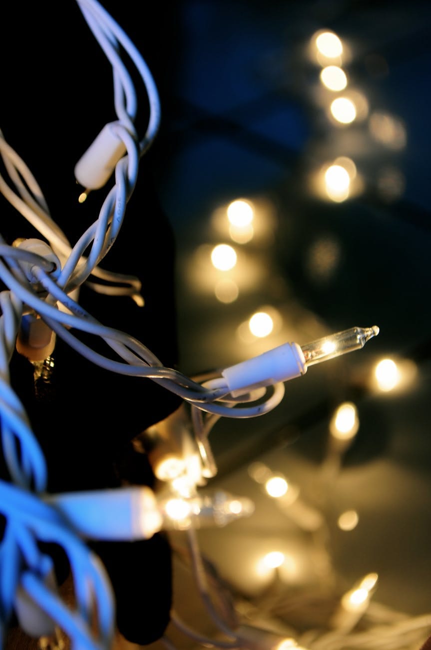 close up photo of stringlights close up photo of stringlights