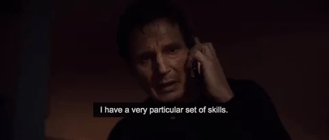 Liam Neeson Set of Skills
