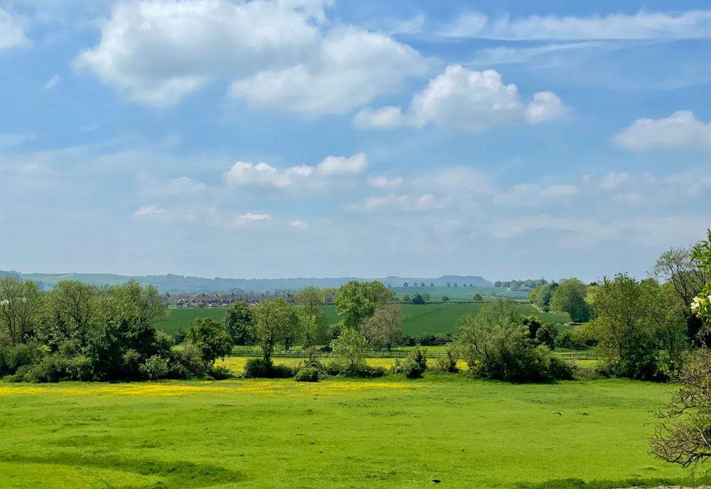 From Shillington towards Sharpenhoe Clappers