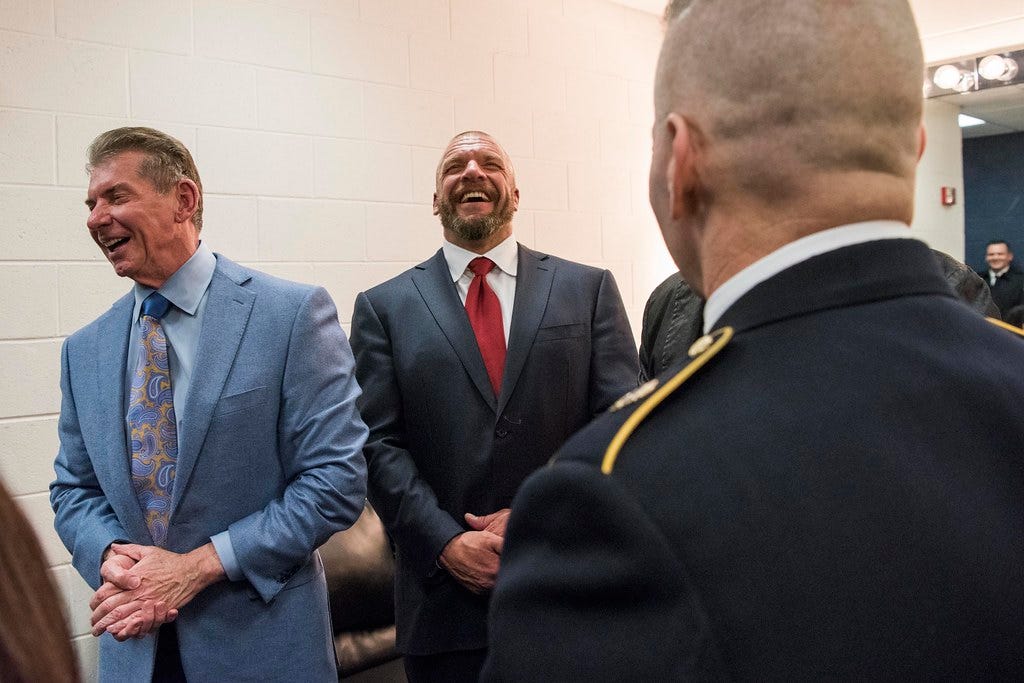 161213-D-PB383-017 | WWE CEO Vince McMahon and Paul "Triple … | Flickr