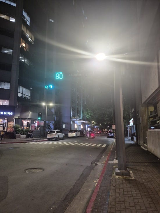 The Makati City community at night