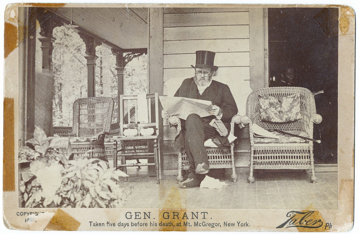 Ulysses S Grant Four Days Before His Death (U.S. National Park Service)