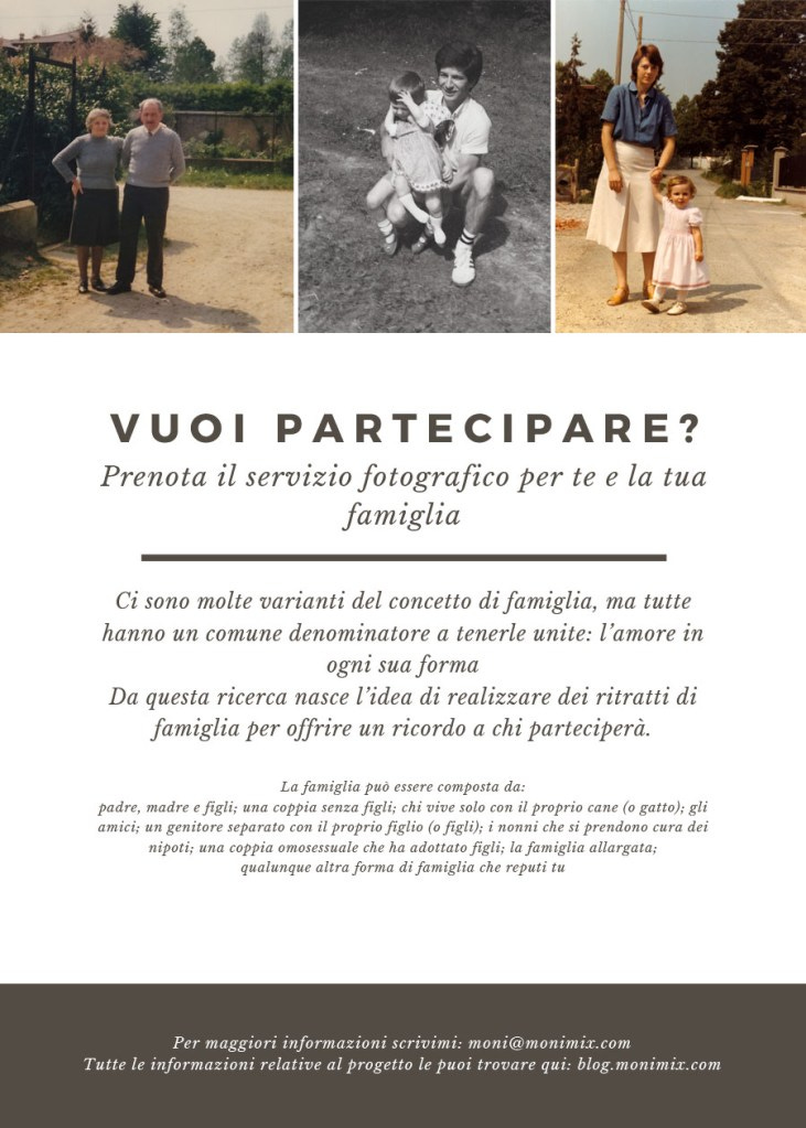 Ritratti di famiglia: un progetto a cura di Monica Monimix Antonelli