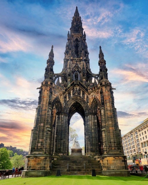 May be an image of Calton Hill and castle