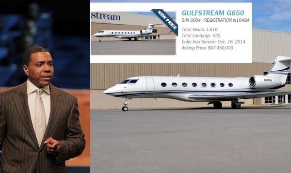 creflo dollar gets gulfstream jet for god work 2015 gossip