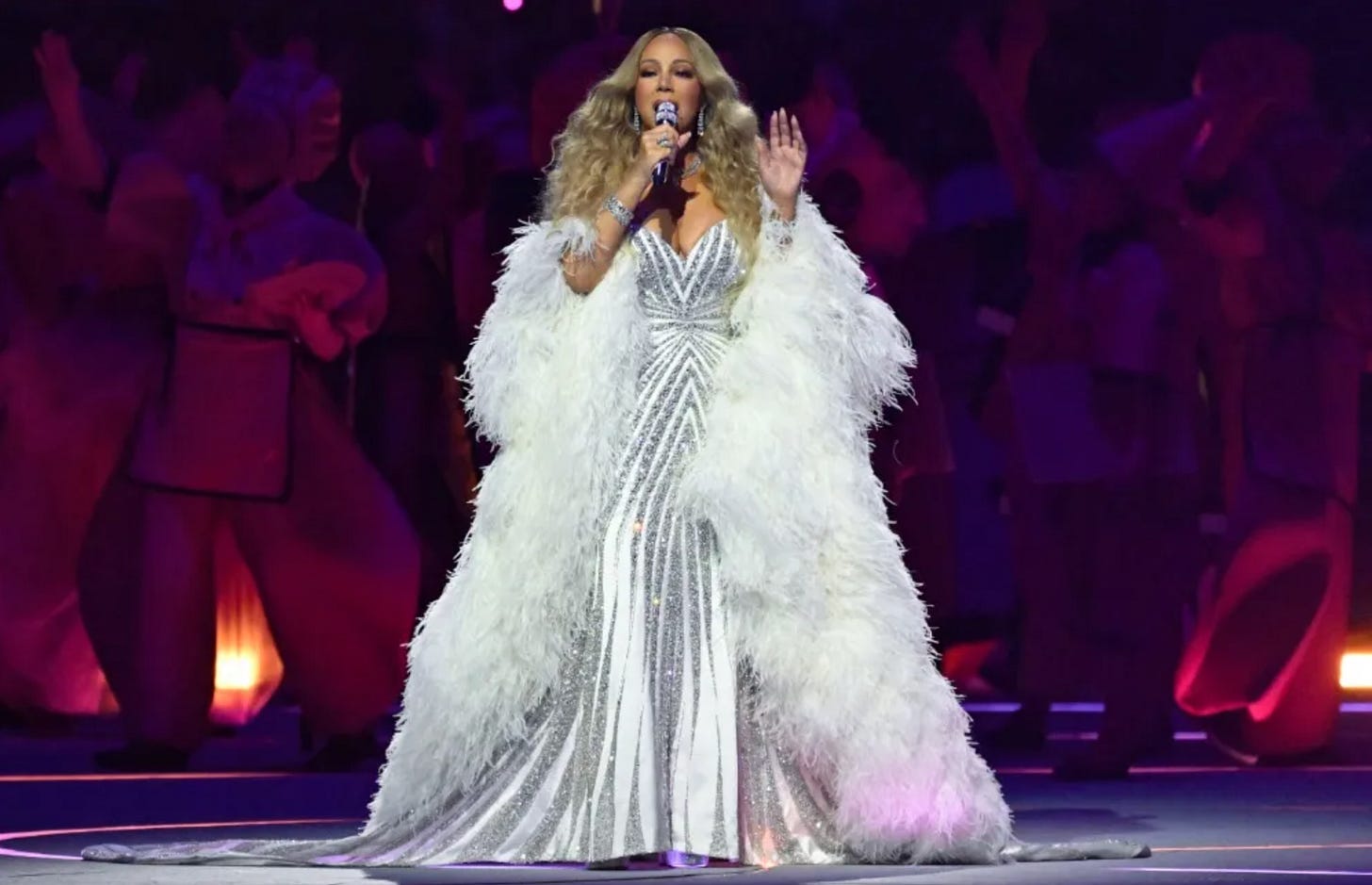 Mariah Carey at Olympics ceremony