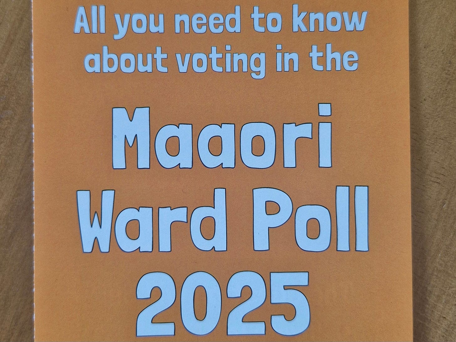 photo of maaori wards booklet