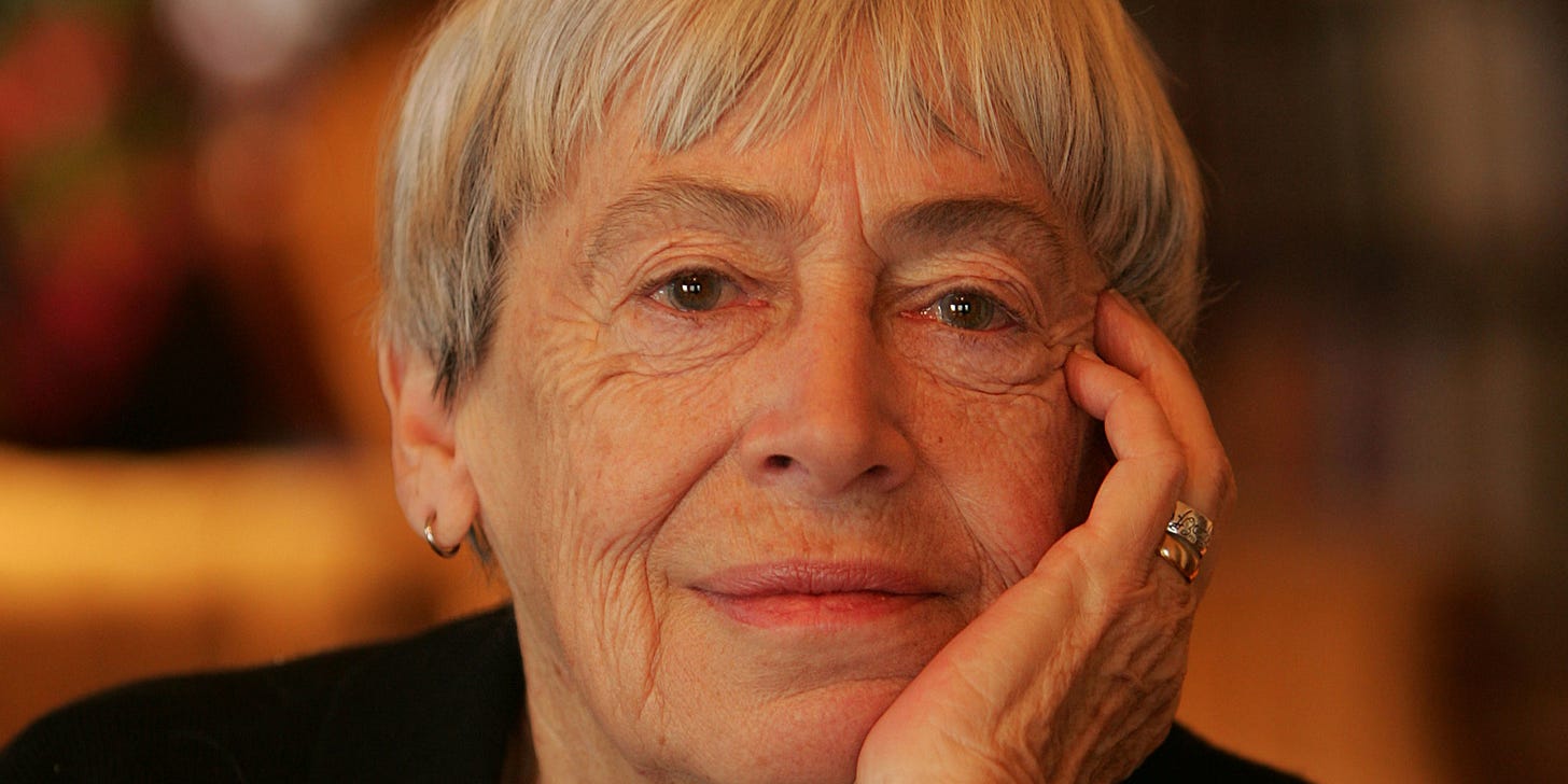Un primo piano di Ursula K.Le Guin