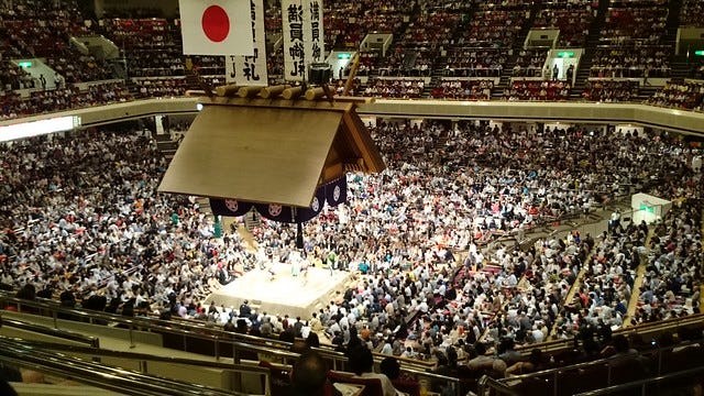 sumo stadium at 5pm sumo stadium at 5pm