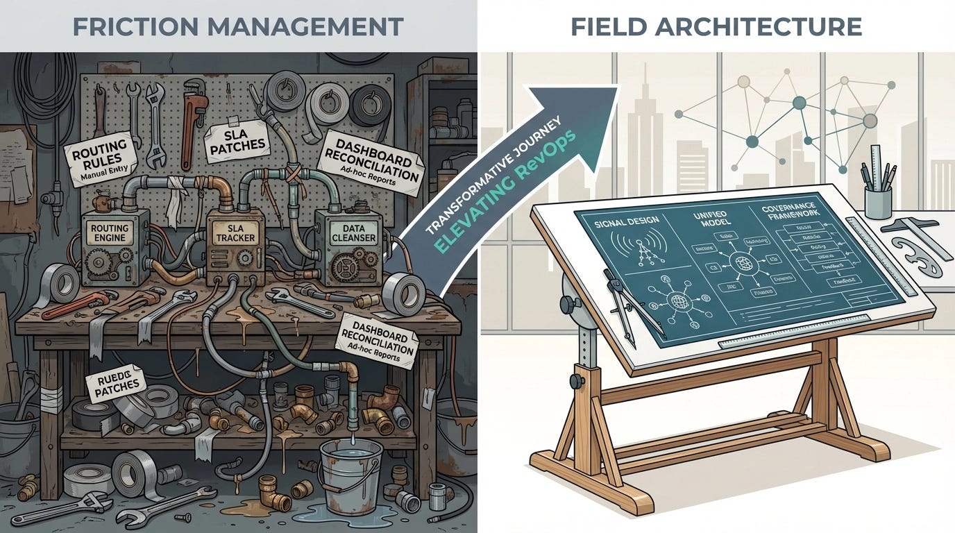 Friction Management to Field Architecture: The RevOps Transformation Friction Management to Field Architecture: The RevOps Transformation
