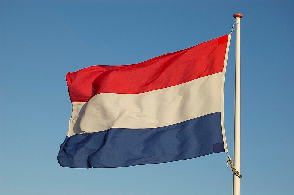 Photo of the national flag of the Netherlands