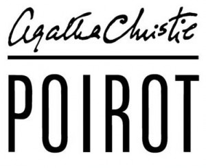 Agatha Christie's signature above the word 'poirot' Agatha Christie's signature above the word 'poirot'