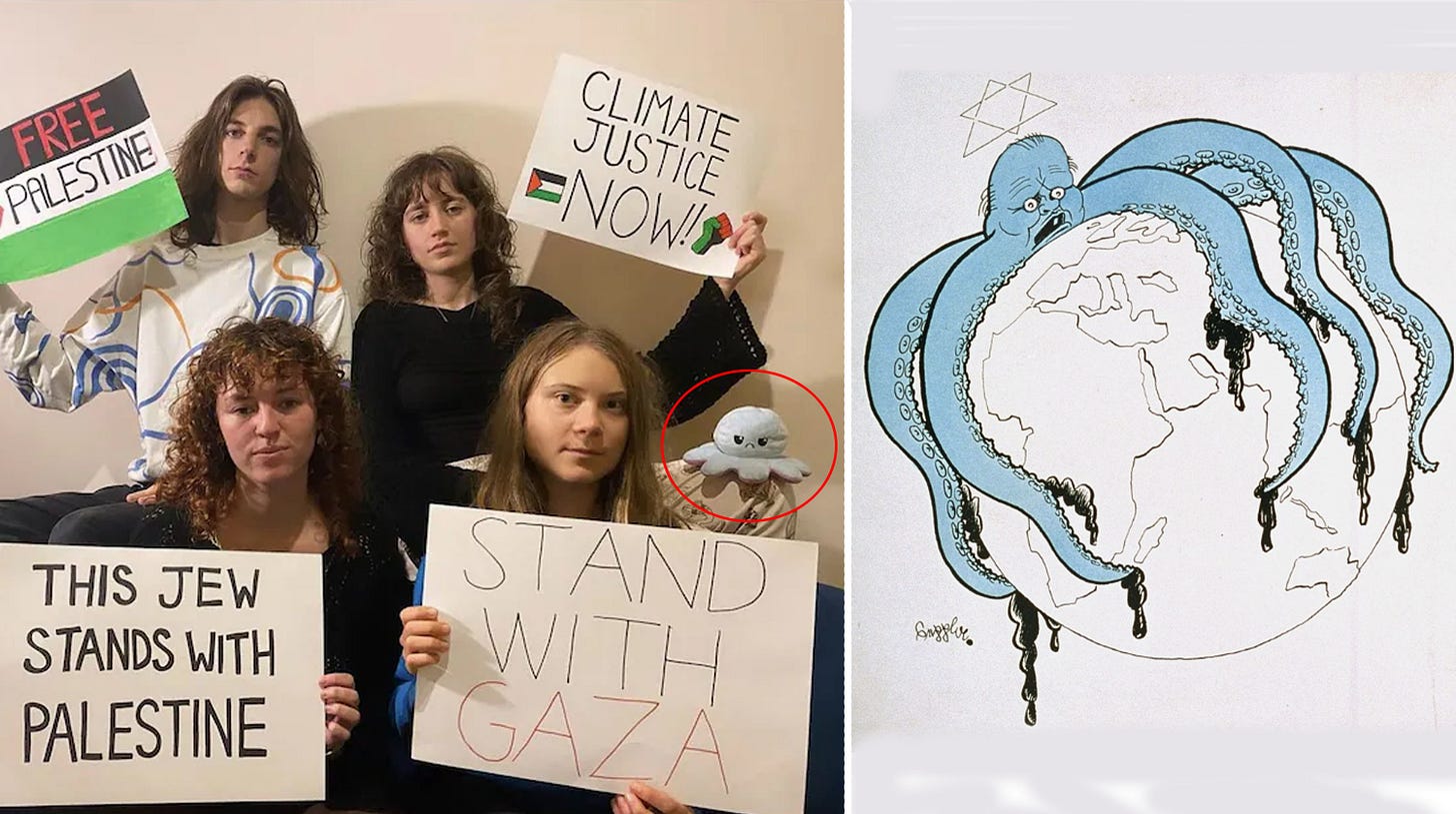 Greta Thunberg's Anti-Semitic Octopus Controversy | Know Your Meme