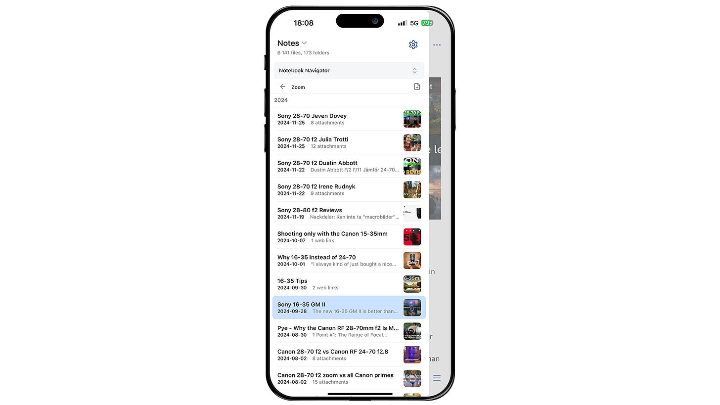 Notebook Navigator Interface