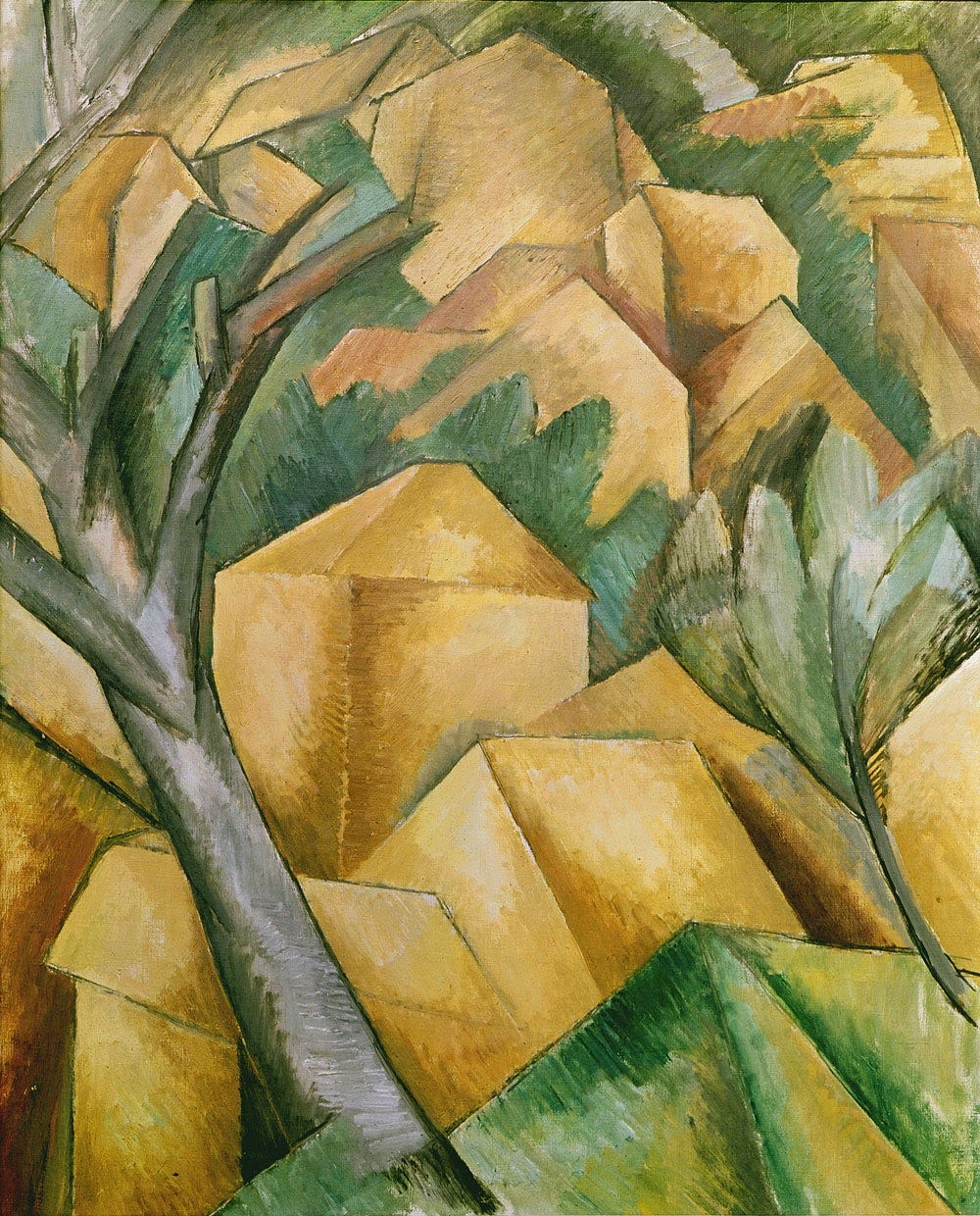 Braque Houses at l'Estaque 1908 cubist landscape Braque Houses at l'Estaque 1908 cubist landscape