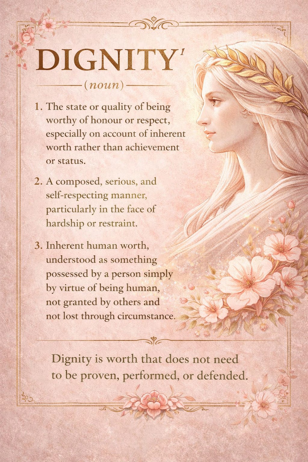 Choosing dignity in an undignified world