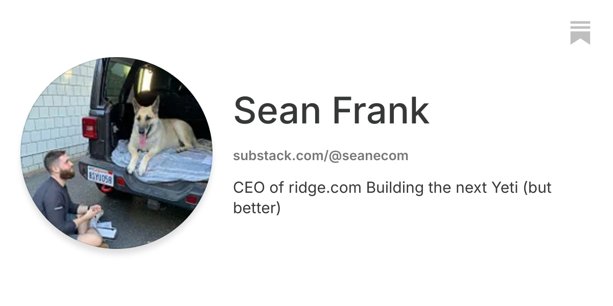 Sean Frank | Substack
