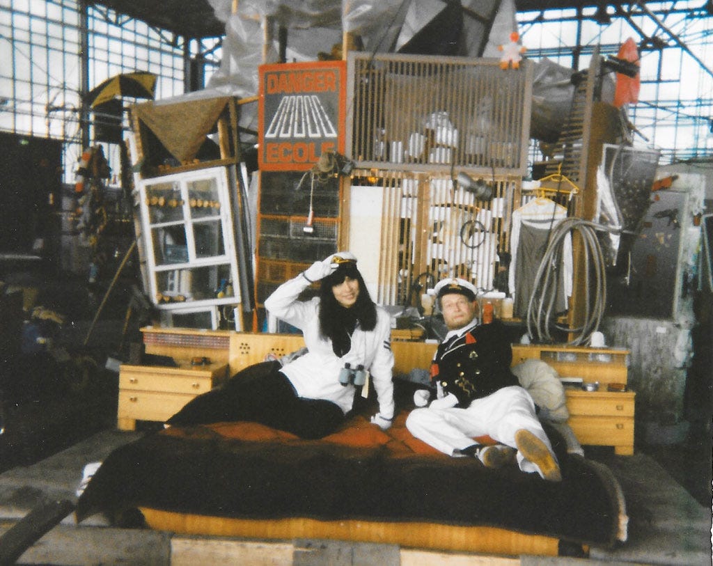 Anna Chen Neil Hornick at Jim Whiting's Bimbotown, Leipzig 1990s
