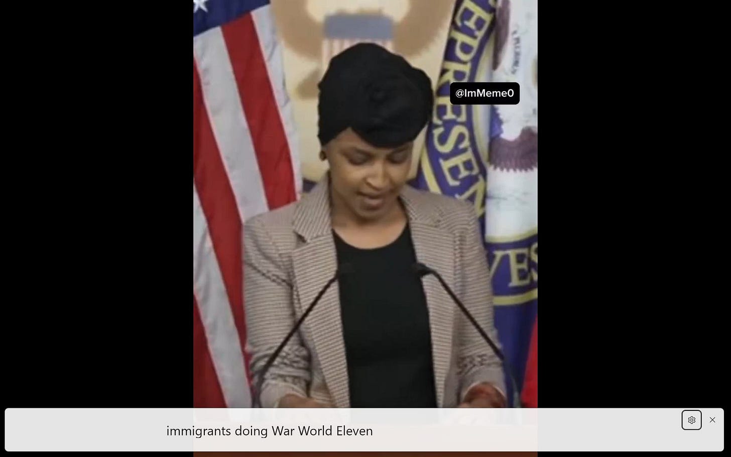 May be an image of one or more people and text that says 'O 냉 @ @ImMeme0 @lr ហ immigrants immigrantsdoingWarWoldEleven doing War World Eleven 0'