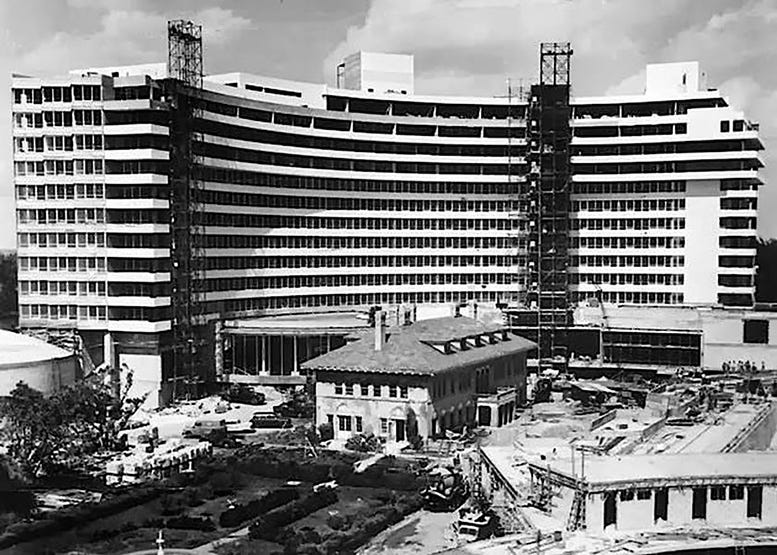  Figure 4: Fontainebleau Hotel around Firestone Mansion in 1954