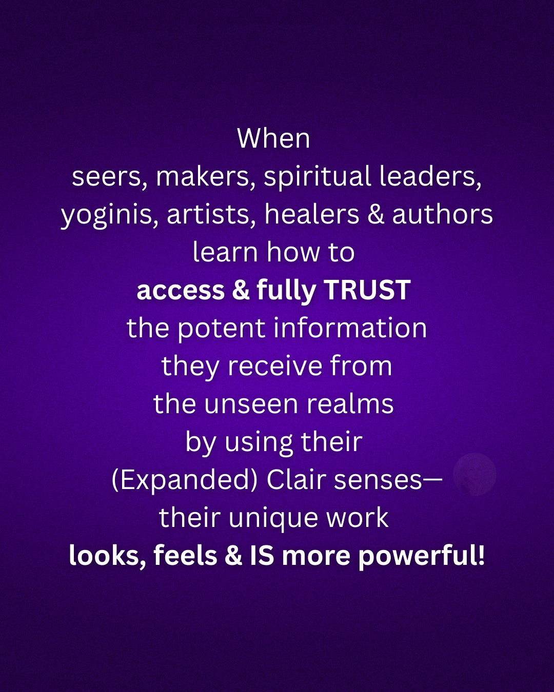 Elizabeth des Roches - The Creatrix Experience ©2025