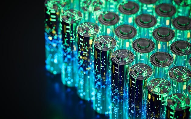 Lithium Solid State Battery for EV Electric Vehicle, new research and development batteries with solid electrolyte energy storage for automotive car industry, cathode