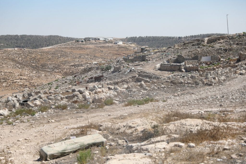 Rubble on a rural area