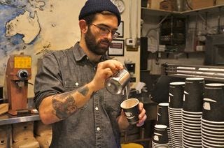 NY - making espresso NY - making espresso