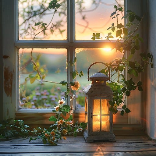 Download Cozy Window Scene Image - Lantern, Sunset, Window | StockCake Download Cozy Window Scene Image - Lantern, Sunset, Window | StockCake