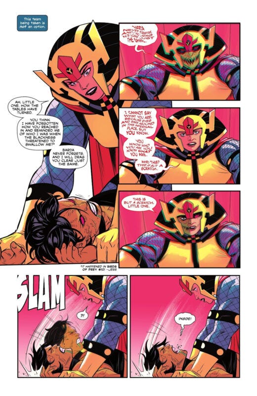 Big Barda saved Cassandra Cain