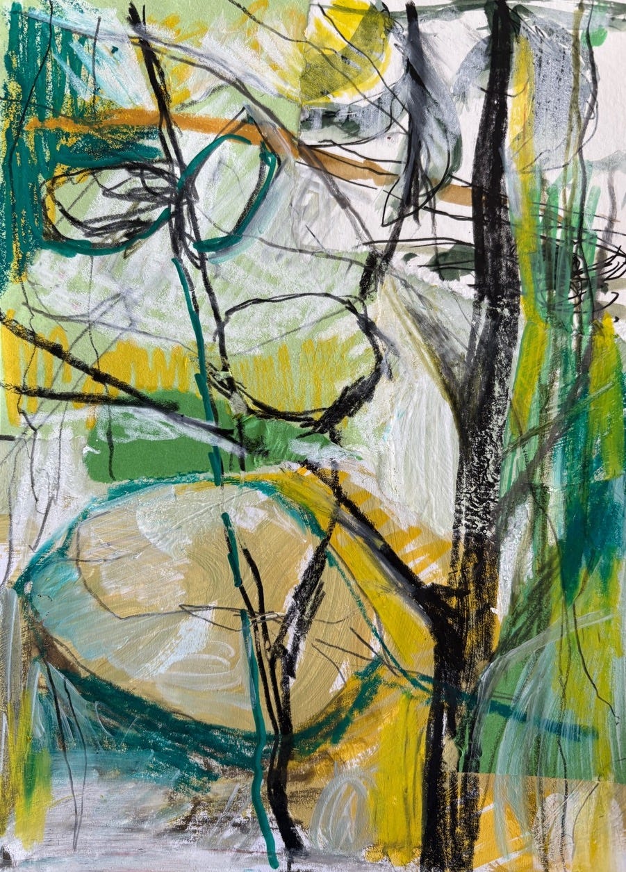 April Abstract Challenge + My Weekly Roundup