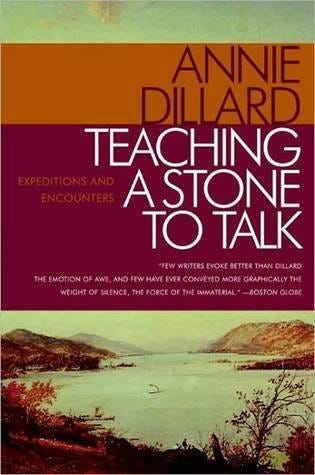 Teaching a Stone to Talk: Expeditions and Encounters by Annie Dillard |  Goodreads