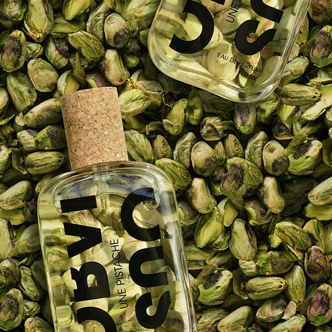 Neo Gourmand Fragrances: Tomato-leaf, pistachio, butter notes