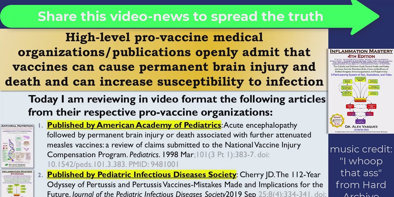 VIDEO REVIEW for PARENTS, PATIENTS, and DOCTORS of 2 stunningly callous articles from American Academy of Pediatrics and Pediatric Infectious Diseases Society