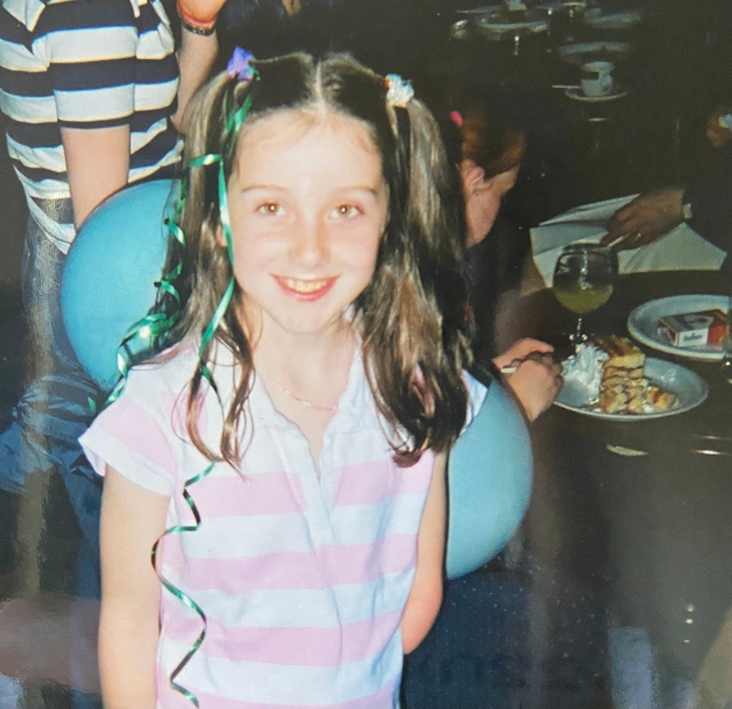 a photograph of Emily as a child