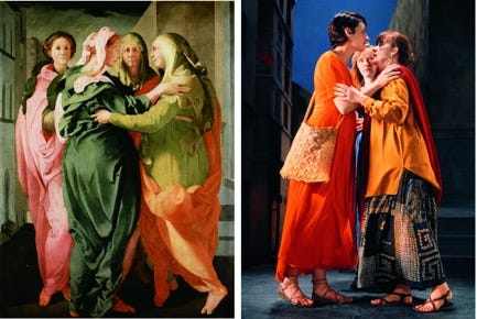A couple of women kissing

AI-generated content may be incorrect.