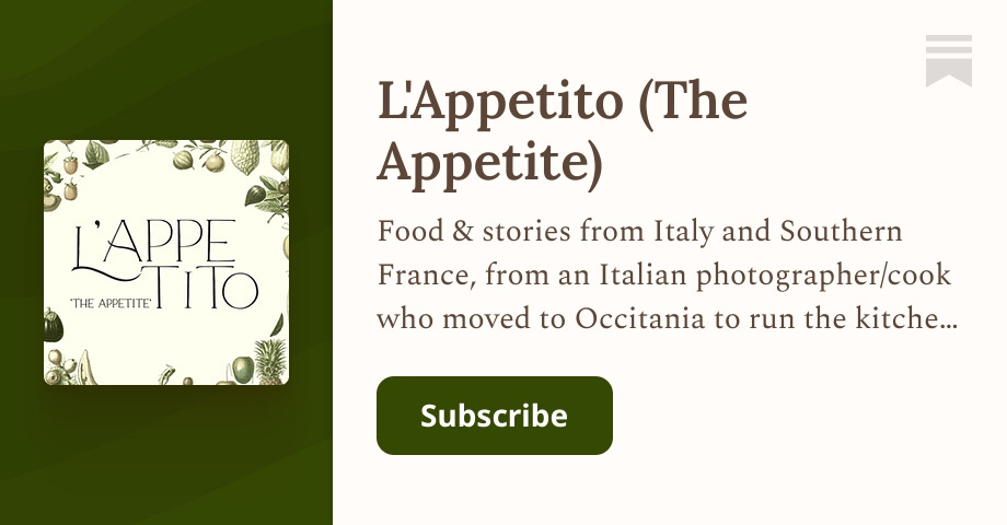 L'Appetito (The Appetite) | Valentina Solfrini | Substack