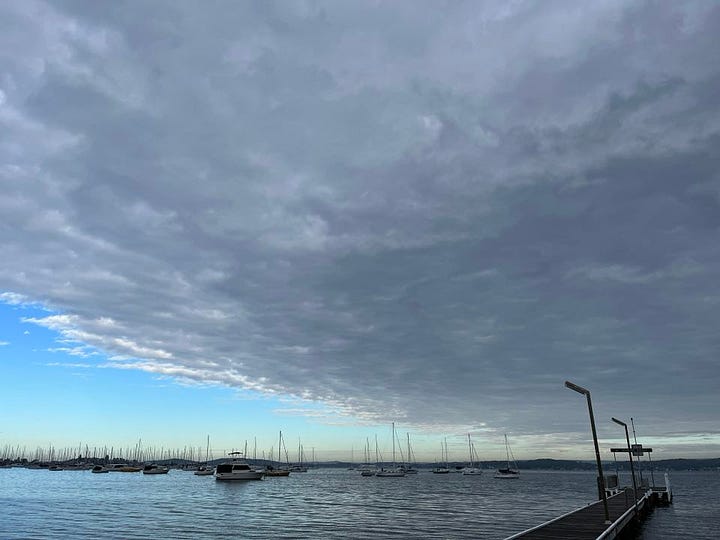 clouds and skyline, michelle cowles