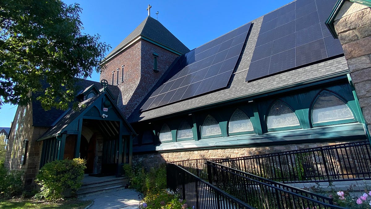 The Sun Shines Through the Glass. Now It Powers the Church.