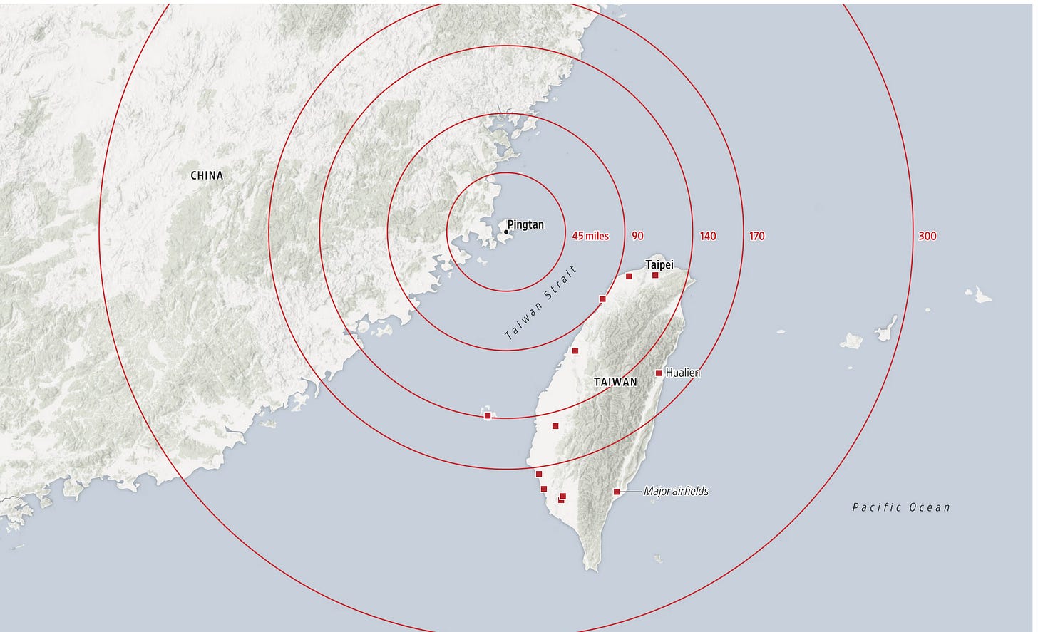 A map of taiwan with red circles

AI-generated content may be incorrect.