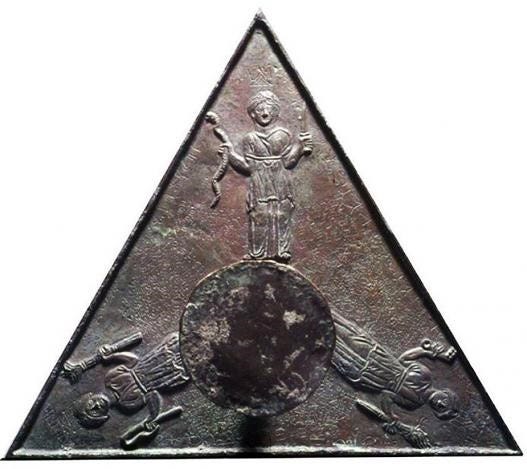 Ancient artifact. Hekate. Triangle. Three forms. Oracles. Spirits.