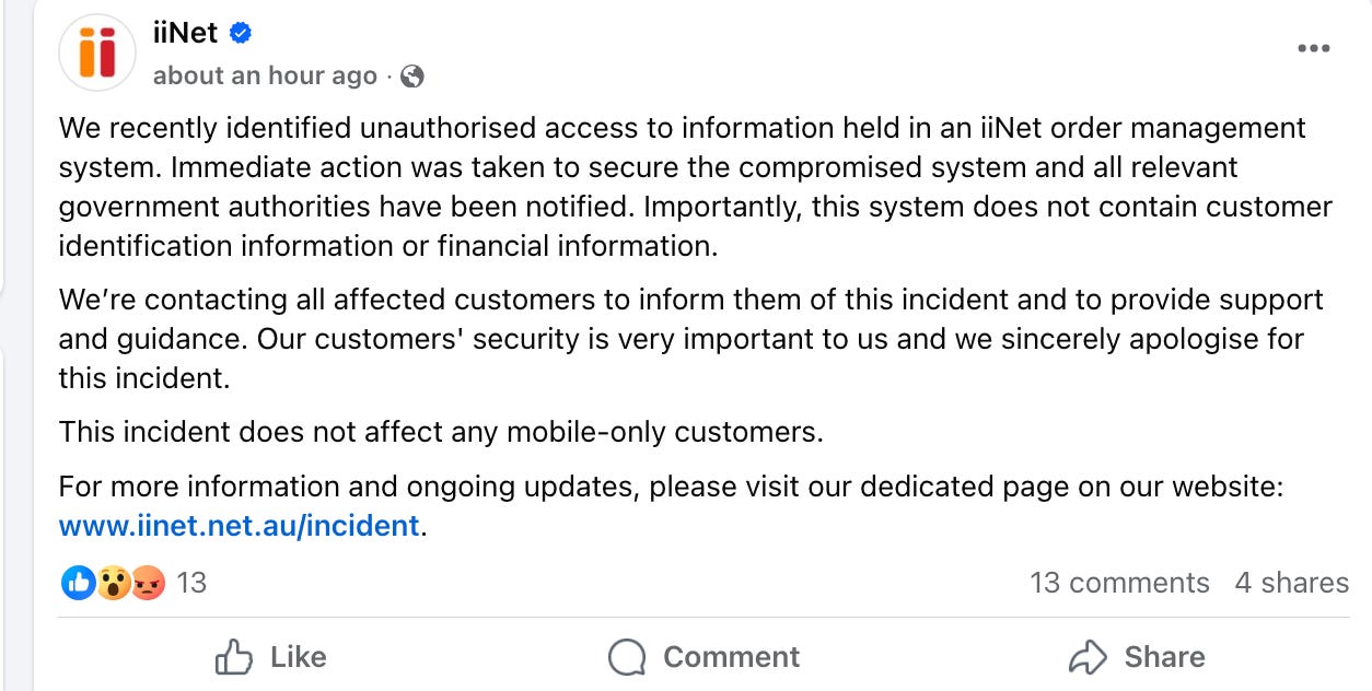 BREAKING: iiNet Cyber Attack Exposes Data of 300,000 Customers