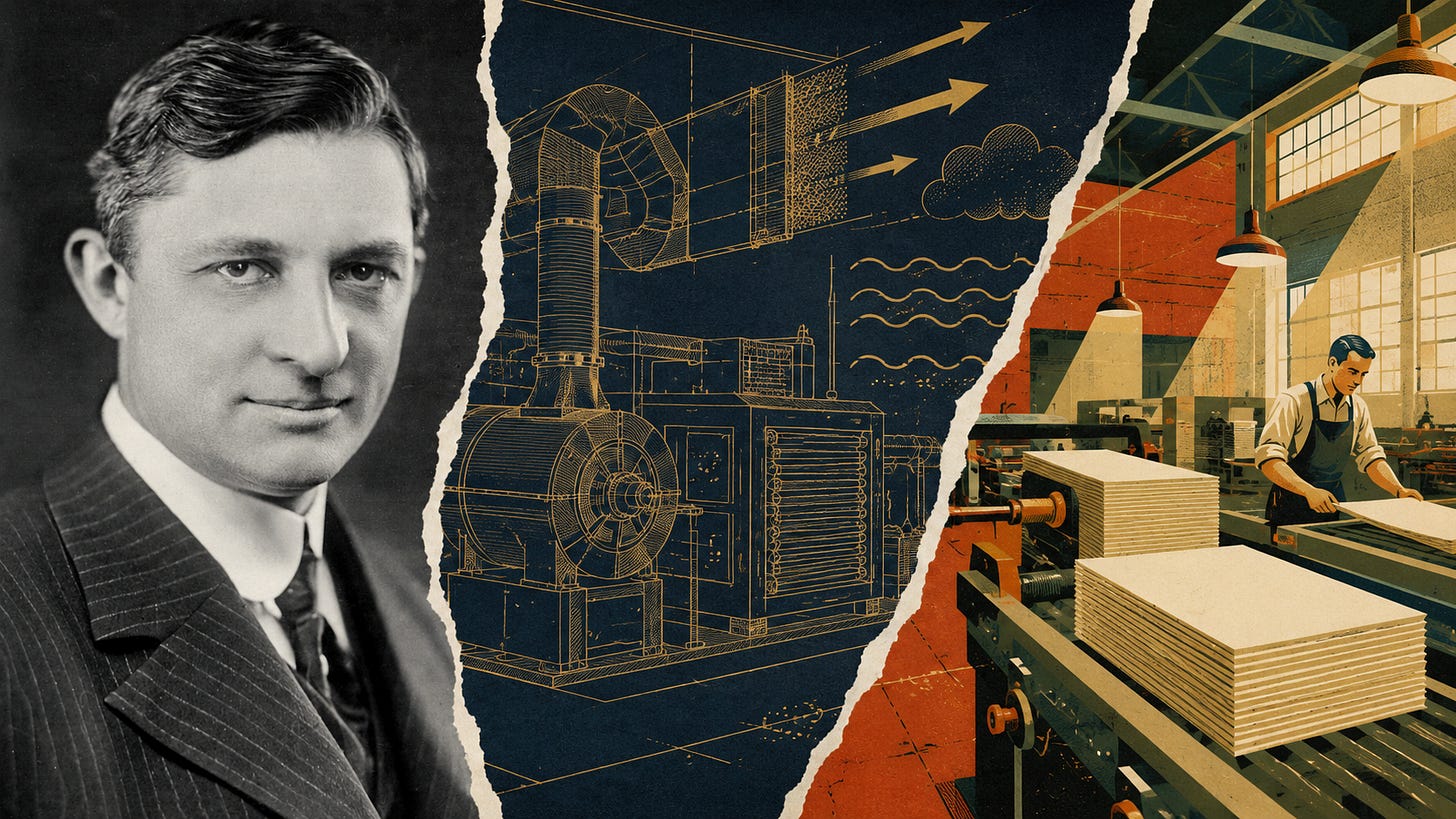 Carrier’s invention shows electricity should serve work, comfort, and human flourishing. Carrier’s invention shows electricity should serve work, comfort, and human flourishing.